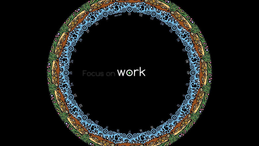 Focused Woman Practicing Yoga In Nature Wallpaper