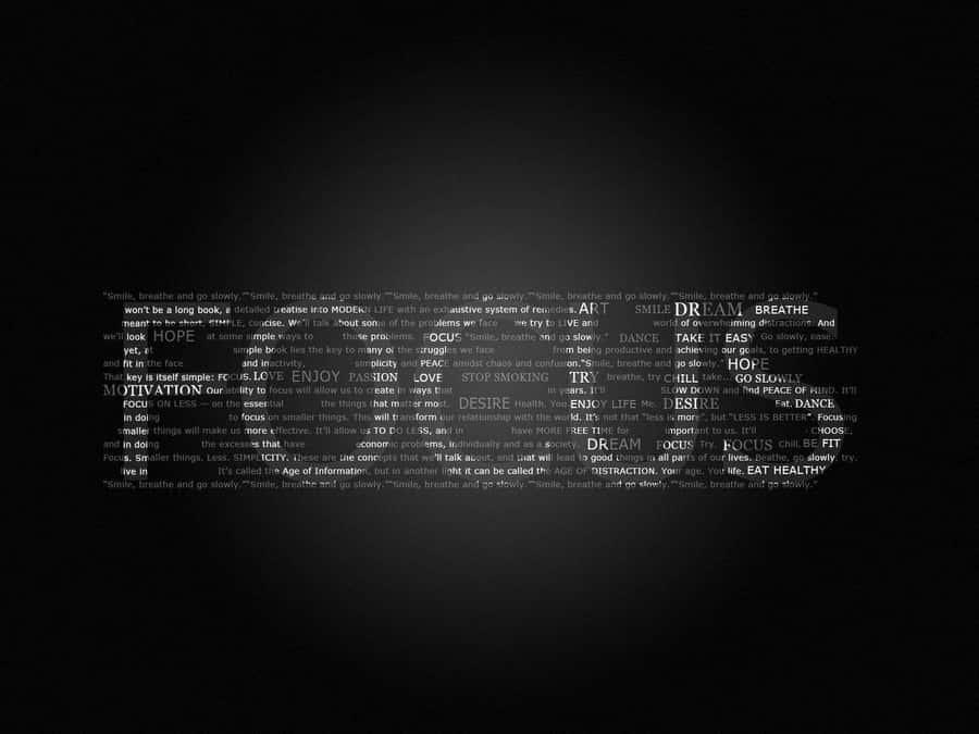 Focused Words Wallpaper