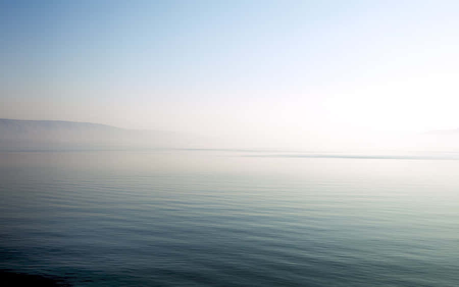 Foggy Ocean Natural Background Wallpaper