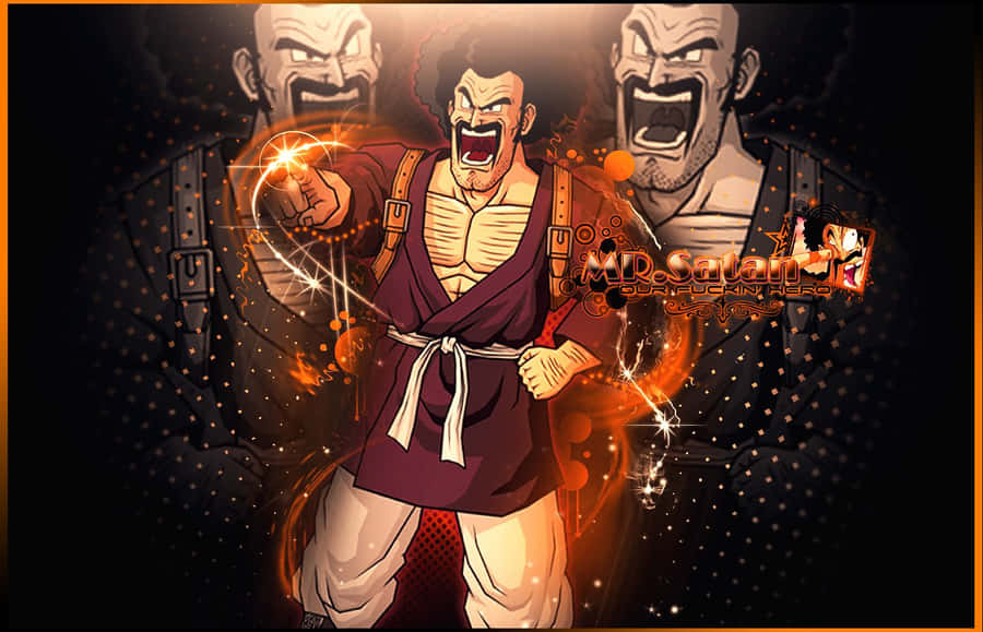 Follow The Trail To Victory With Hercule Satan Wallpaper