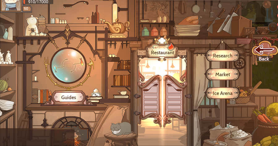 Food Fantasy Game Interface Wallpaper