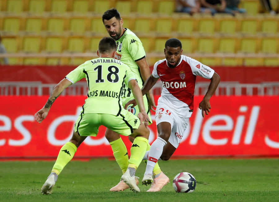 Football Match Intensity Monacovs Opponent Wallpaper