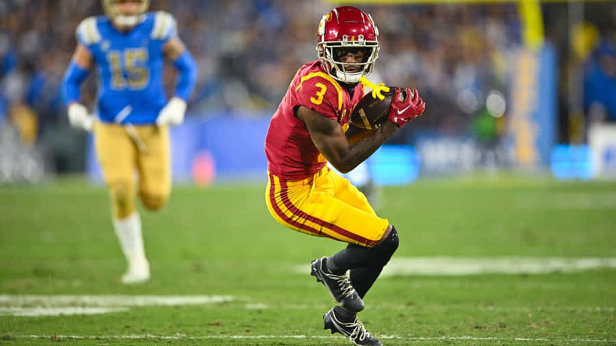 Football Player Action Shot Wallpaper