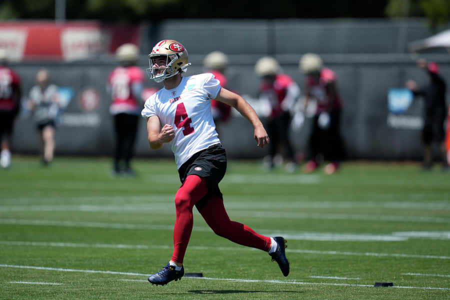 Football Player Training Drill Wallpaper