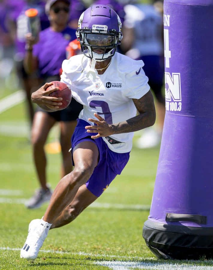 Football Player Training Drill Wallpaper