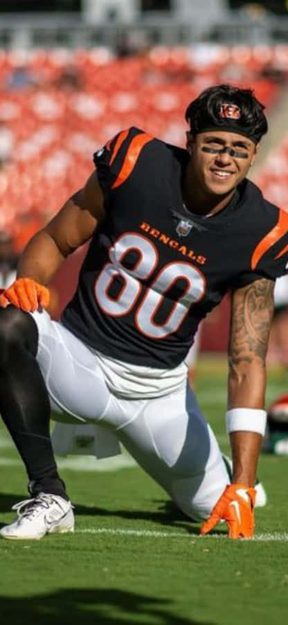 Football Player Warming Up Andrei Iosivas Wallpaper