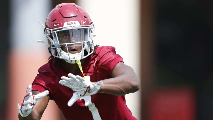 Football Playerin Actionat Training Wallpaper