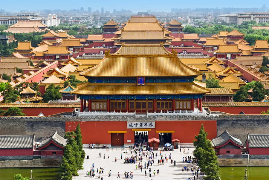 Forbidden_ City_ Aerial_ View_ Beijing Wallpaper