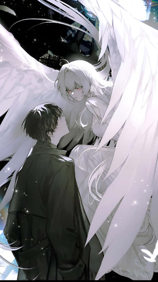 Forbidden Love Angel And Demon Wallpaper