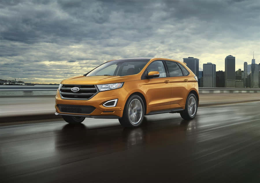 Ford Edge On The Road Wallpaper
