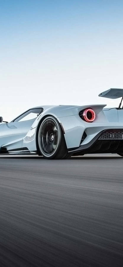 Ford Iphone White Race Car Wallpaper