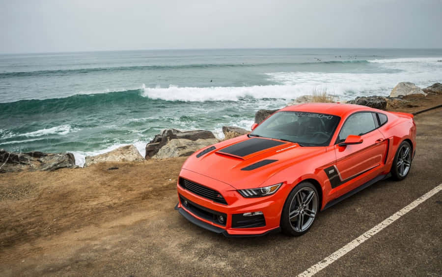Ford Mustang Roush - The Perfect Blend Of Performance & Style Wallpaper