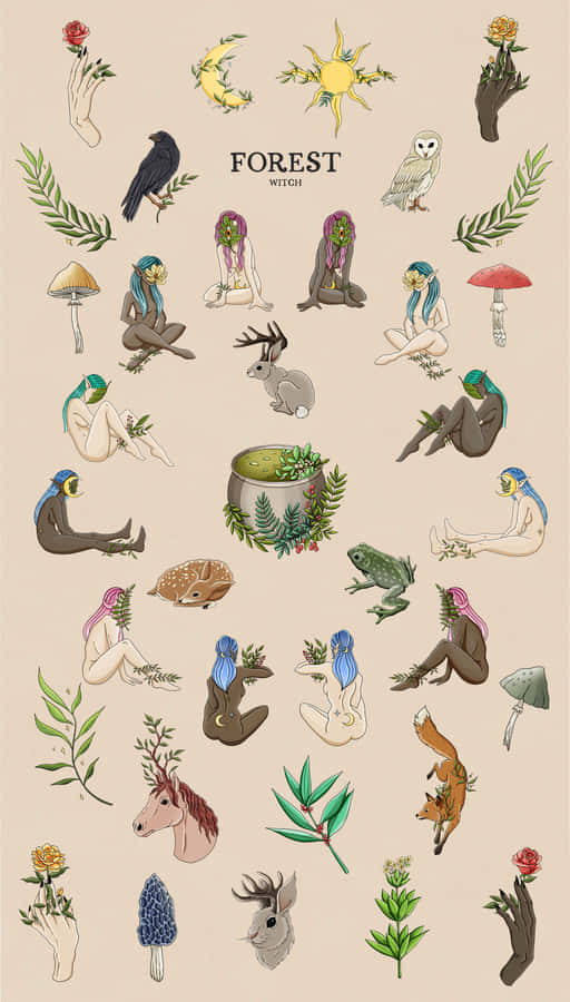 Forest Witch_ Aesthetic_ Collection.jpg Wallpaper