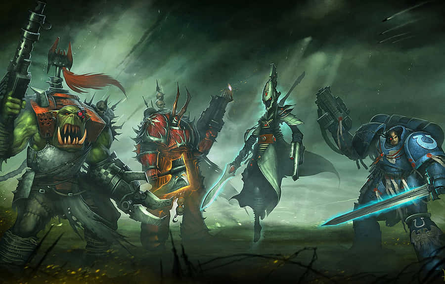 Form An Unstoppable Army Of Warriors With Warhammer 4k Wallpaper