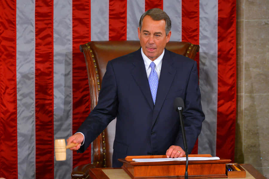 Former Speaker John Boehner Wielding The Gavel Wallpaper
