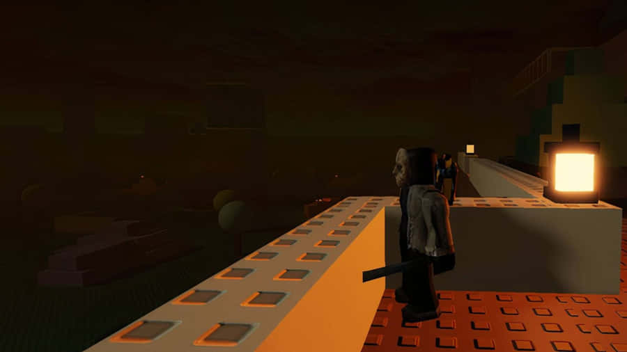 Forsaken Roblox Dark Rooftop Escape Wallpaper