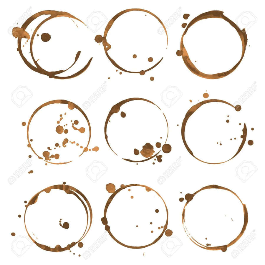 Fortuitous Circle Ink Marks Wallpaper