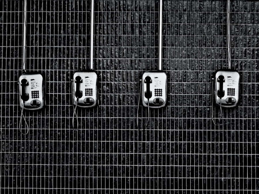 Four Telephones Wallpaper