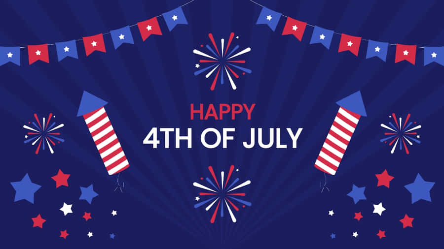 Fourthof July Celebration Graphic Wallpaper