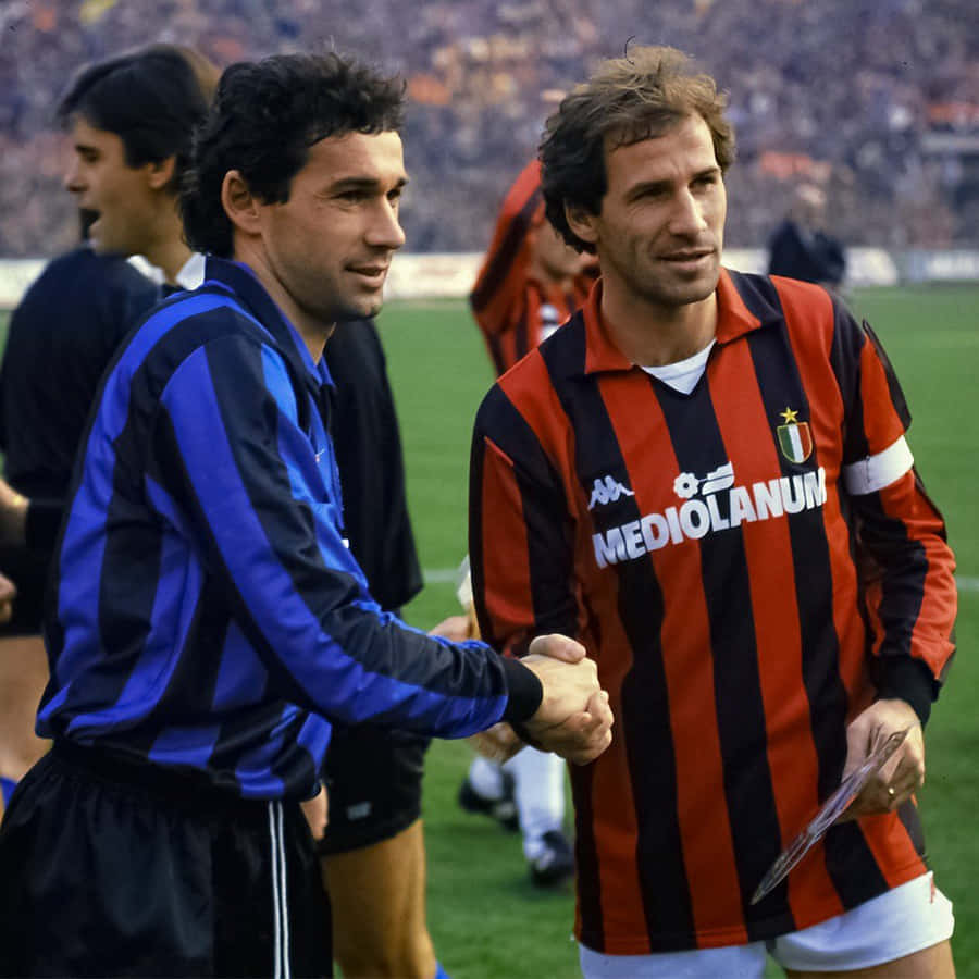 Franco Baresi And Cousin Giuseppe Baresi Wallpaper