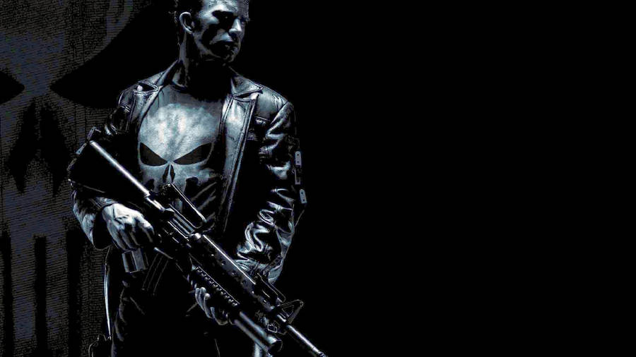 Frank Castle Seeks Justice As The Punisher Wallpaper