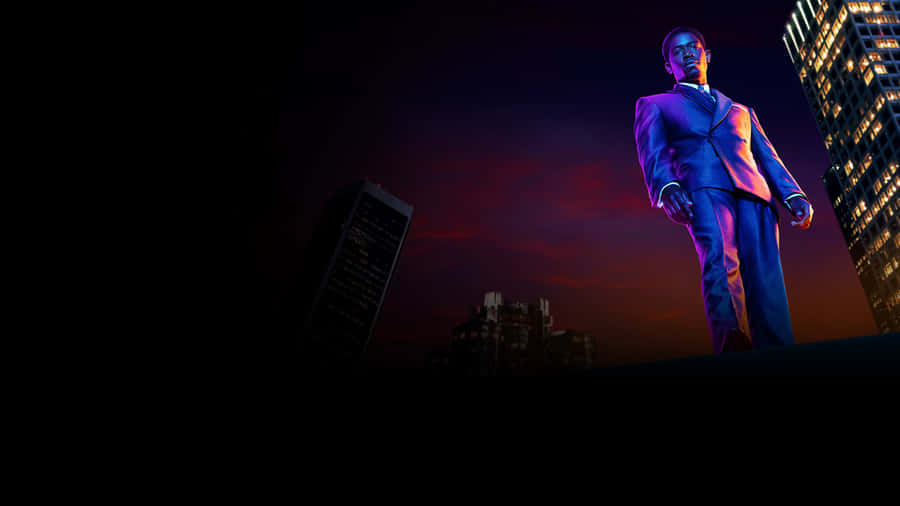 Franklin Saint Dominatingthe Cityscape Wallpaper