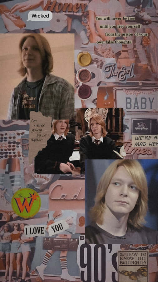 Fred Weasley Character Collage Wallpaper