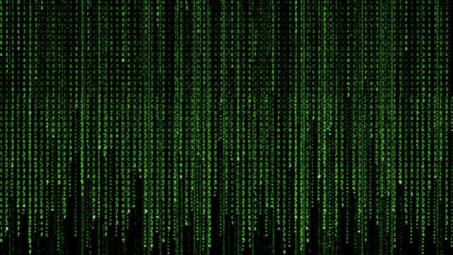Free Your Mind In The Matrix Of Neon Green Wallpaper