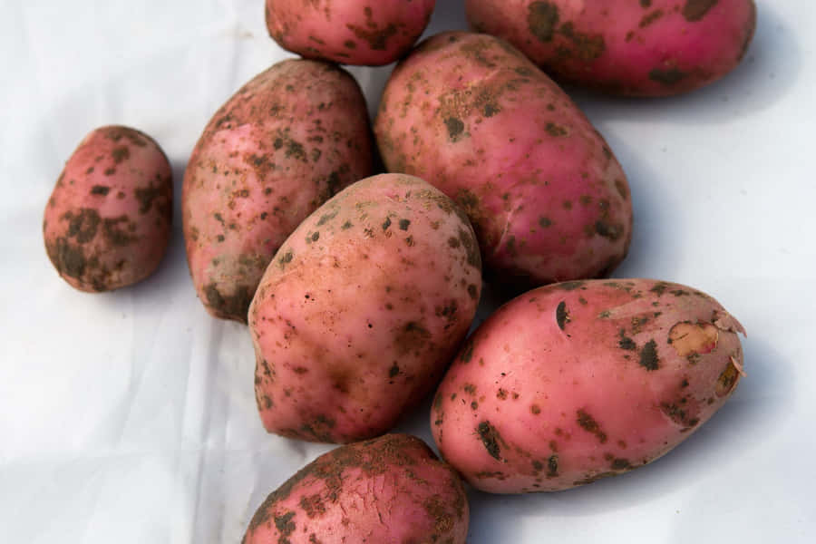 Fresh And Delicious Red Potatoes Wallpaper