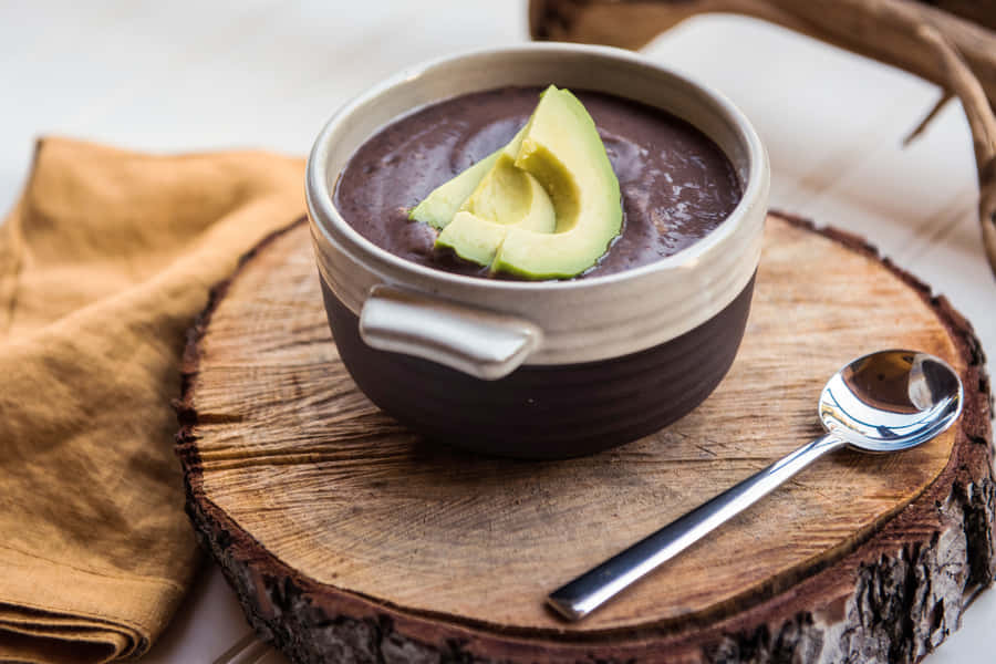 Fresh Homemade Black Bean Soup Wallpaper
