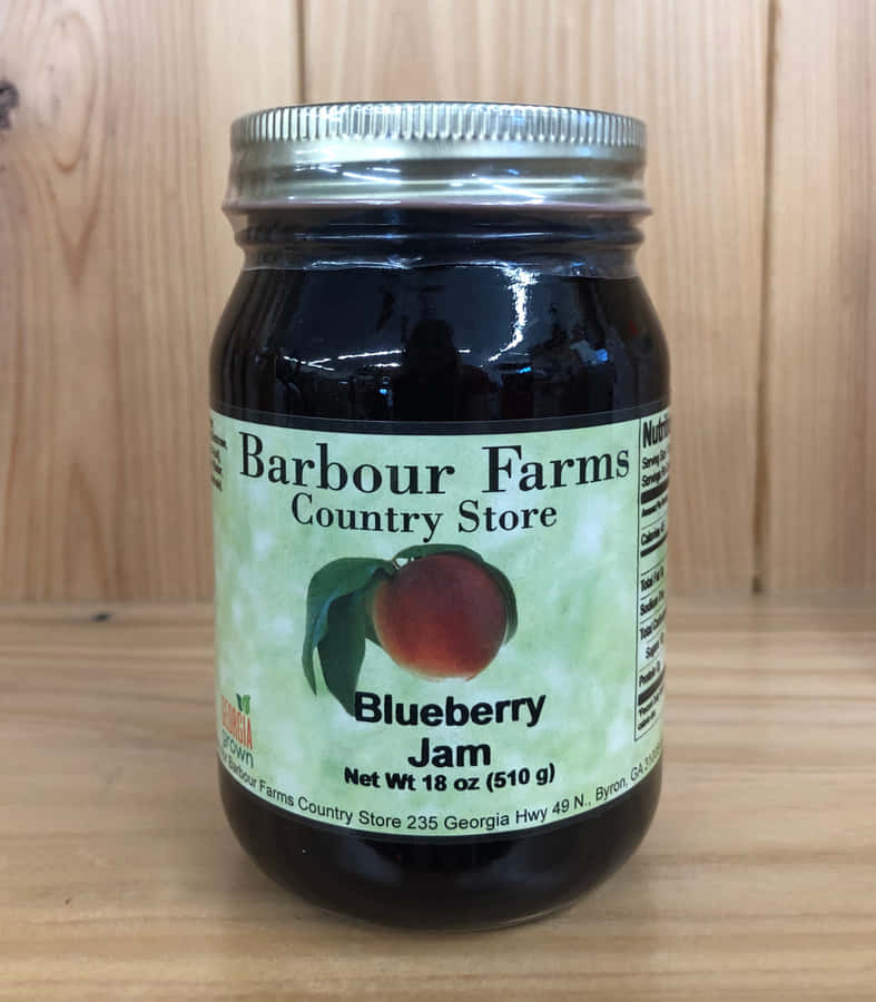 Freshly Made Blueberry Jam On Warm Toast. Wallpaper