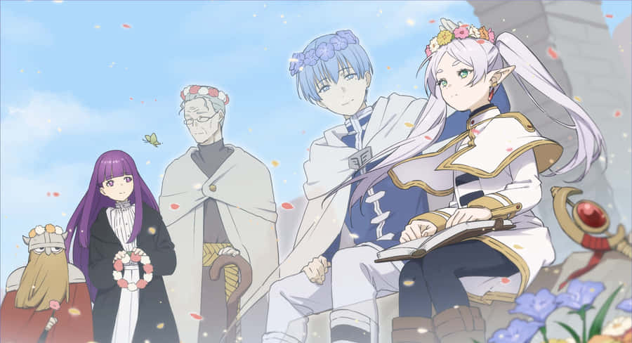 Frieren_ Adventurers_ Group_ Portrait Wallpaper