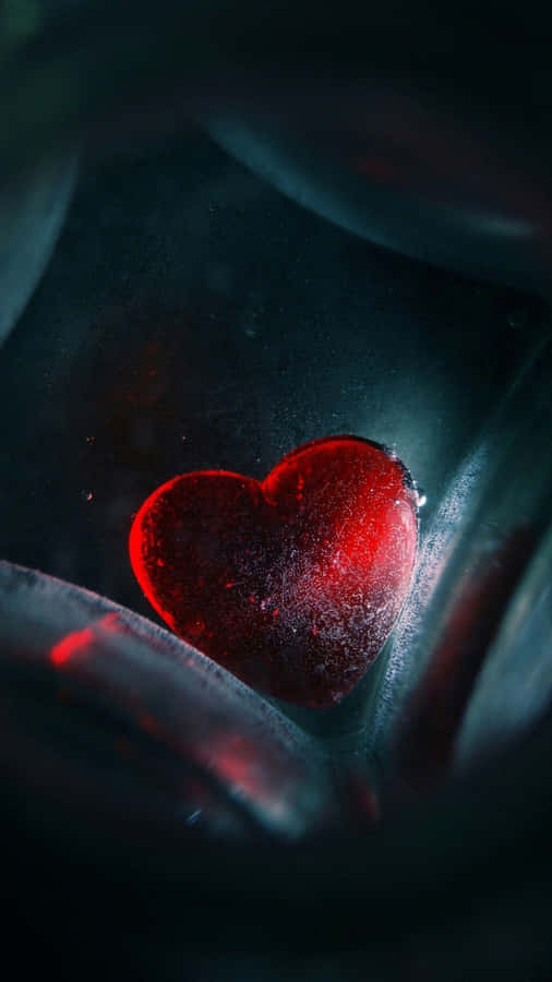Frozen Heart In Darkness Wallpaper