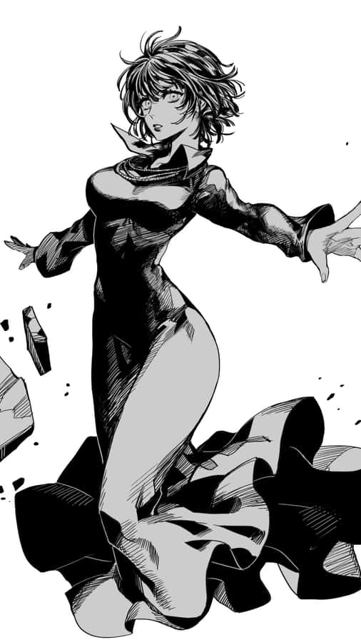 Fubuki In Action, Radiating Powerful Energy Wallpaper