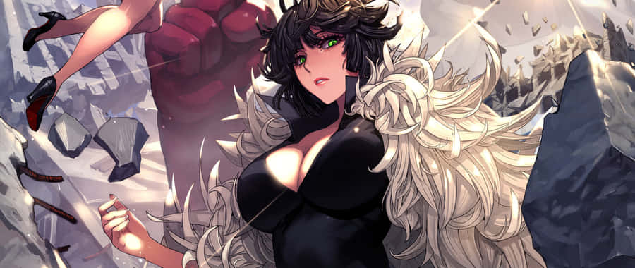 Fubuki: The Beauty Of A Snowstorm Wallpaper