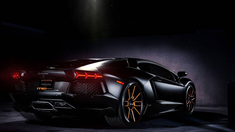 Full Hd Car Black Lamborghini Wallpaper