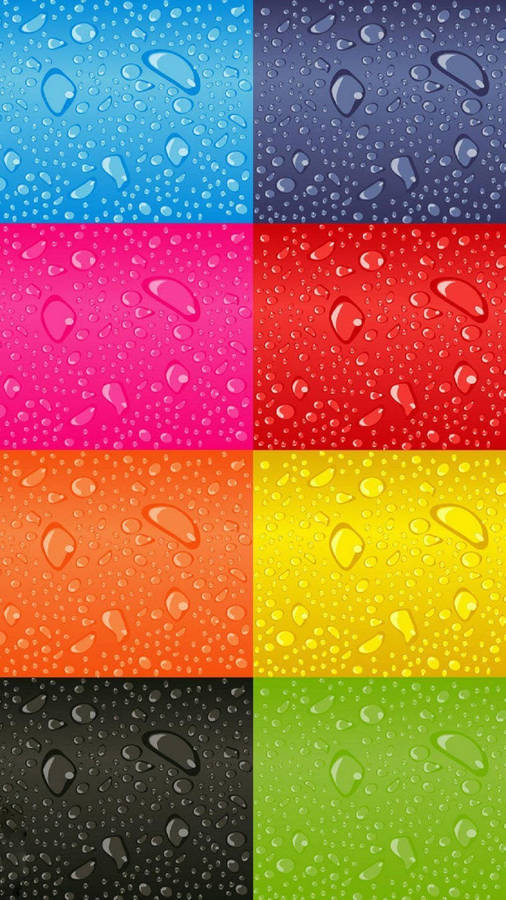 Full Hd Multicolor Wet Surface Android Wallpaper