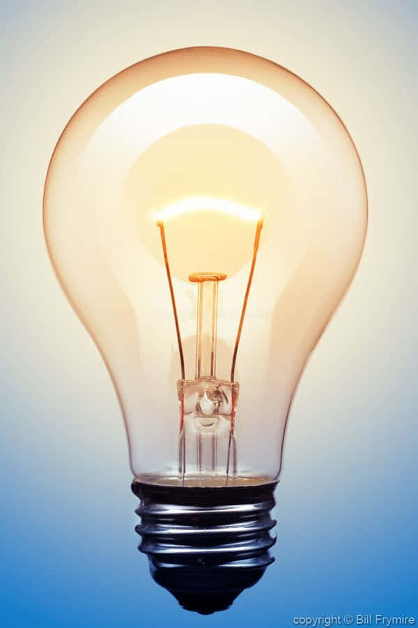 Full View Of Incandescent Bulb Wallpaper