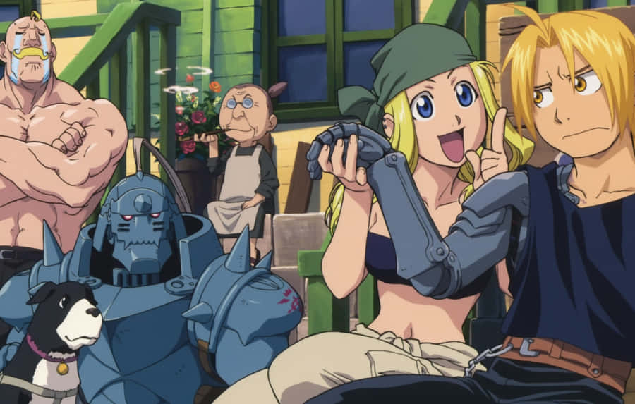 Fullmetal Alchemist Group Scene Wallpaper