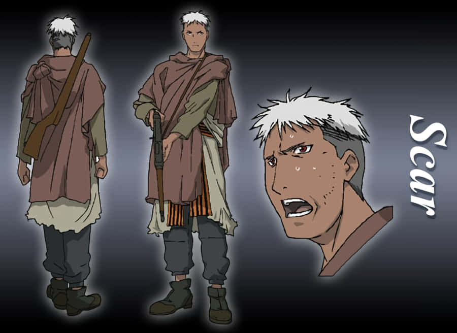 Fullmetal Alchemist - Scar In Battle Stance Wallpaper