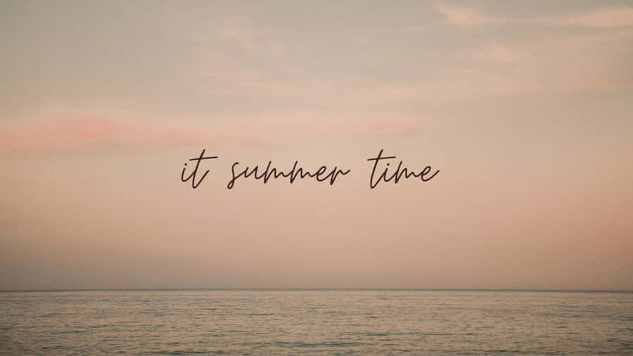 Fun In The Sun With A Summer Aesthetic Laptop Wallpaper