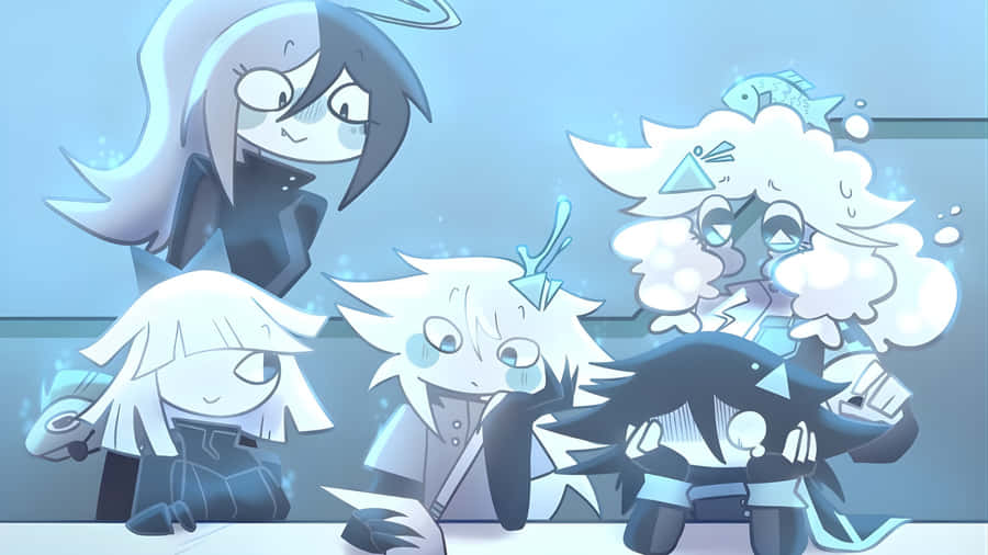 Fundamental Paper Education Characters Wallpaper