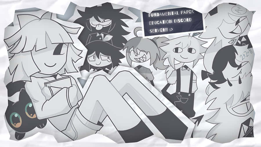 Fundamental Paper Education Characters Wallpaper