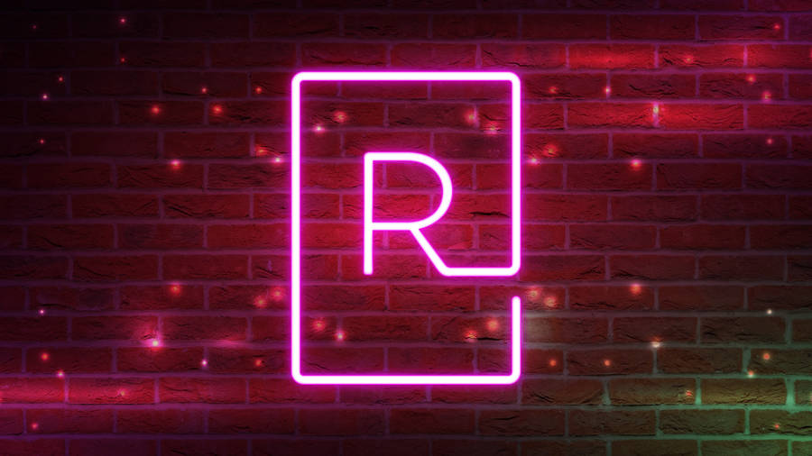 Funky Pink R Alphabet Wallpaper