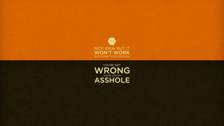 Funny Computer Calling Out Mockery Wallpaper