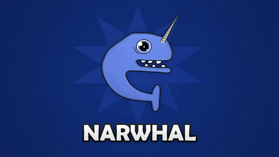 Funny Narwhal Art Wallpaper