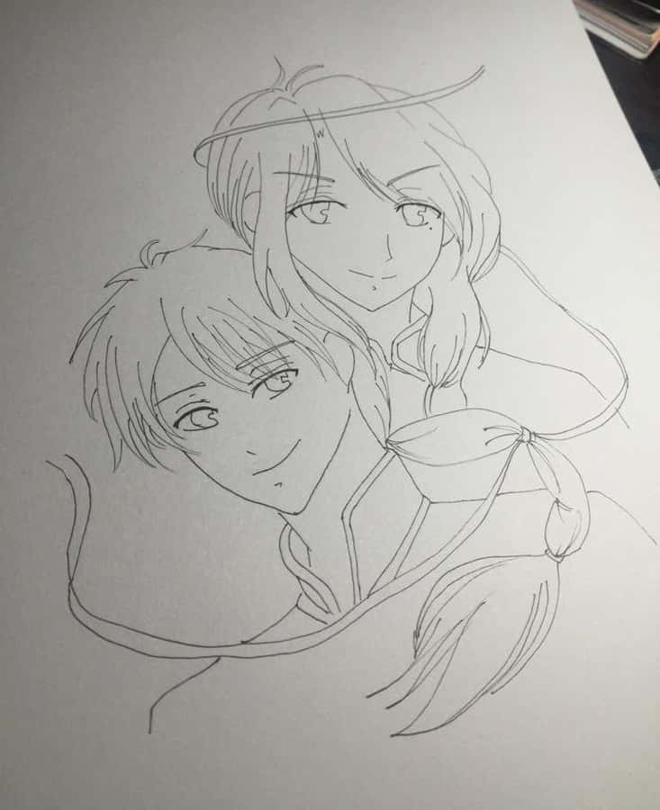Fushigi Yuugi Nurikoand Friend Sketch Wallpaper