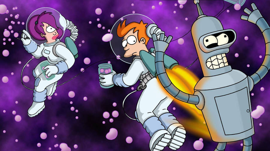 Futurama In Astronaut Suit Wallpaper