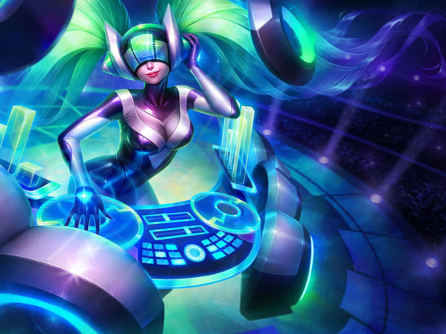 Futuristic 3d Gaming Arena Wallpaper