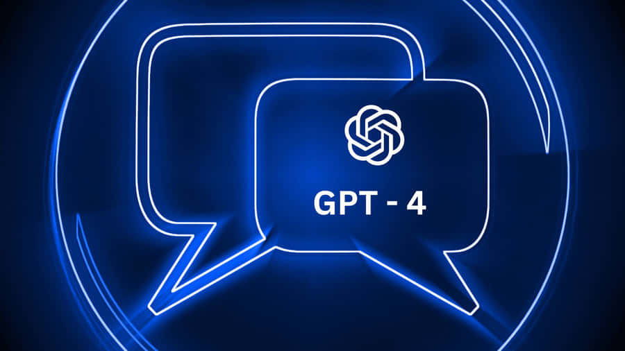 Futuristic Artificial Intelligence With Glowing Neon Light Matrix Wallpaper